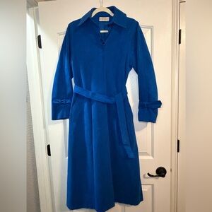Ultrasuede Vintage Blue Trench Coat